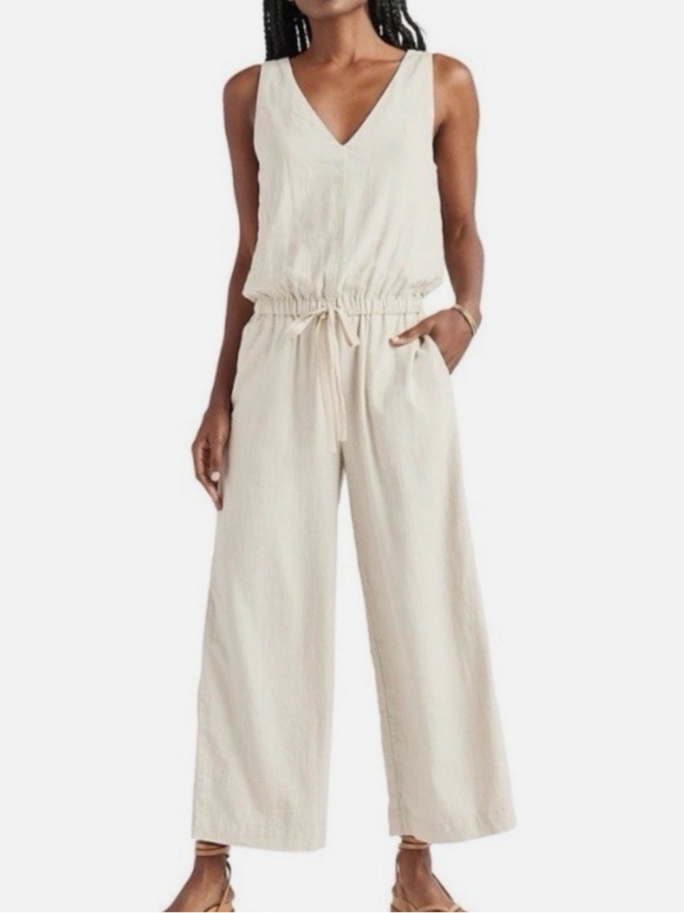 Splendid Kali Linen Wide Leg Jumpsuit